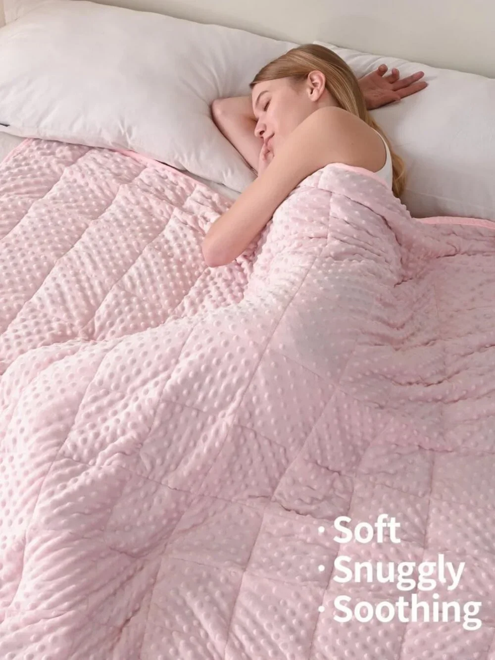 15 lbs Queen Size Weighted Blanket for Adults - Cozy, Soft, and Therapeutic